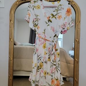 New Loft floral wrapped dress